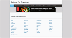 Desktop Screenshot of driversfordownload.com